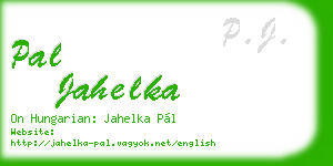 pal jahelka business card